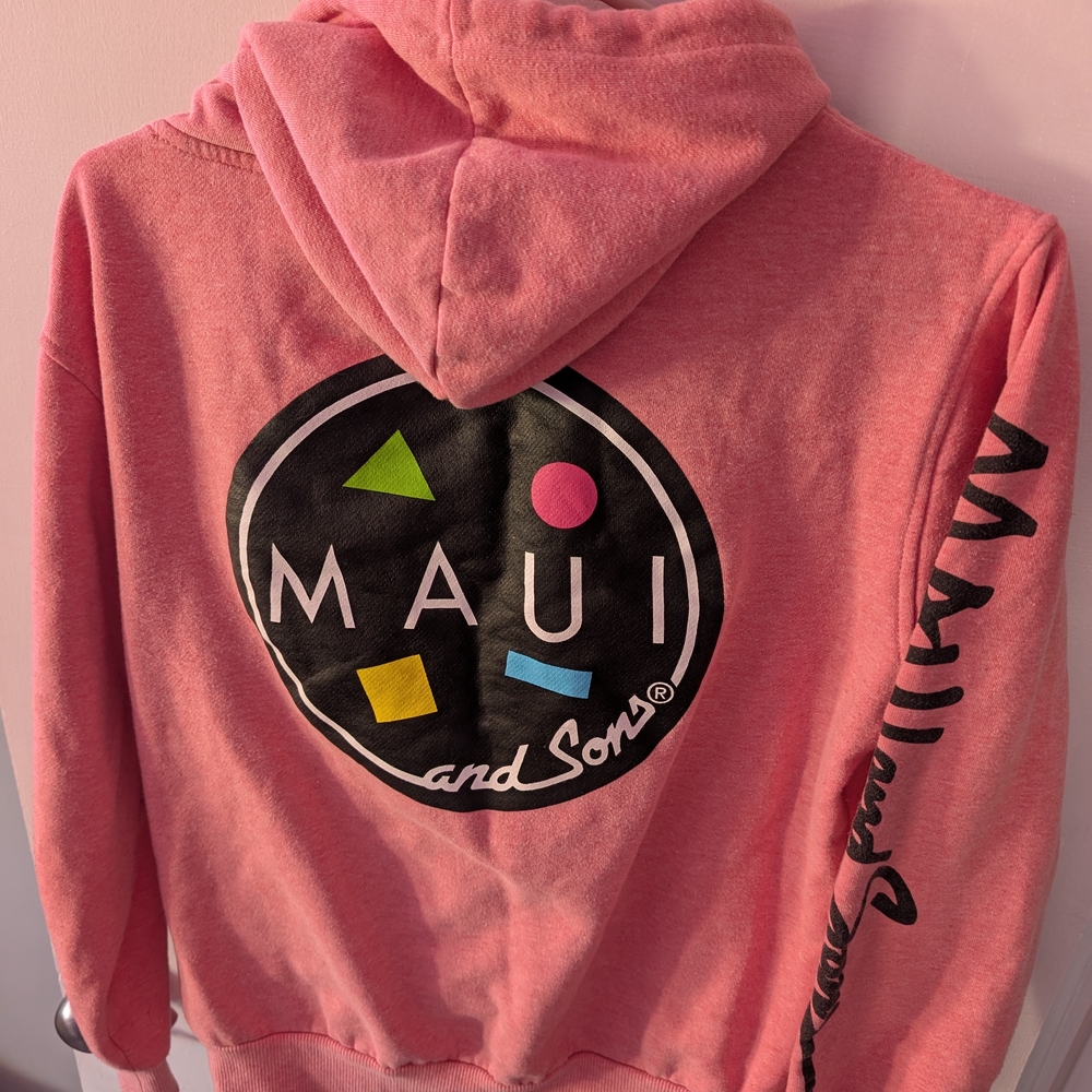 Maui and Sons Pink Hoodie